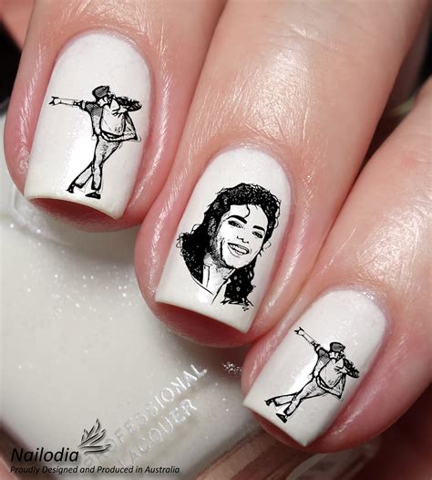 Michael Jackson Nail Art Decal Sticker Nailodia