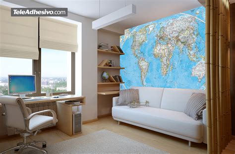 Con sigourney weaver, julianne moore, ron lea. Fotomurale Mappa del mondo politico mondiale ...