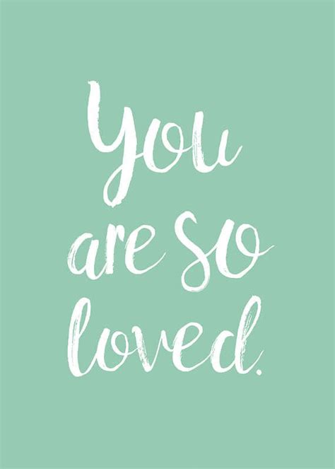 You Are So Loved Mint Green Digital Print Instant Download Etsy