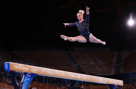 Jade Carey On Beam At The Tokyo Olympics Womens Gymnastics All Around