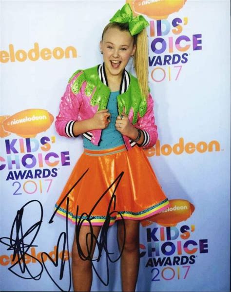 Jojo Siwa Signed Authentic 8x10free Shipthe Autograph Bank