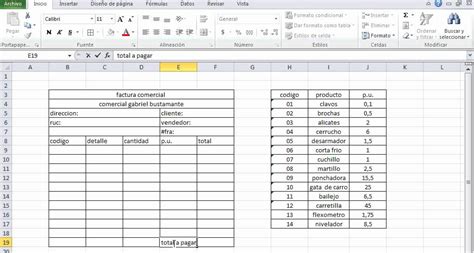Como Hacer Una Factura En Excel Utilizando La Funcion C Doovi