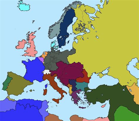 Map Of Europe In 1914 But The Top Three Comments Get To Decide What