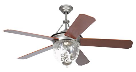 Craftmade 52 Ceiling Fan With Light Kit And Pewter Finish Pewter