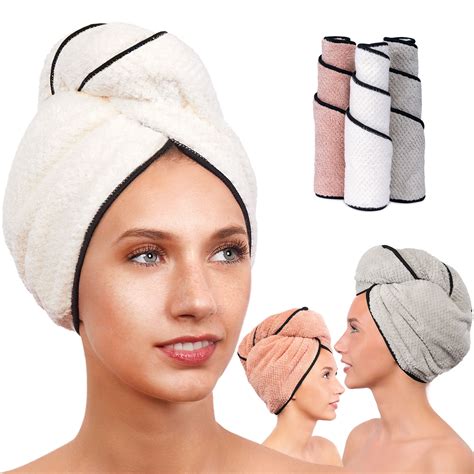 Microfiber Hair Towel Beauty Hair Towel Wraps Thick Hair Styles