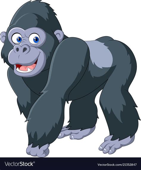 Cartoon Silverback Gorilla Download A Free Preview Or High Qua