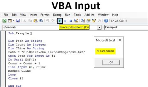 Vba Input How To Use The Input Function In Excel Vba