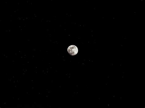 Hd Wallpaper Moon Photo Star Night Sky Night Sky Starry Sky
