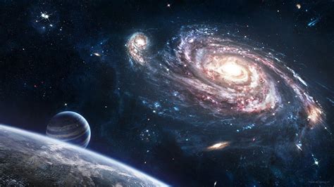 Wallpaper Digital Art Planet Stars Earth Space Art Nebula