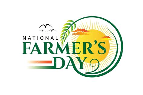 Premium Vector National Farmers Day Typography Logo Design