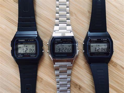 Casio F 91w A158w F 84w Watches