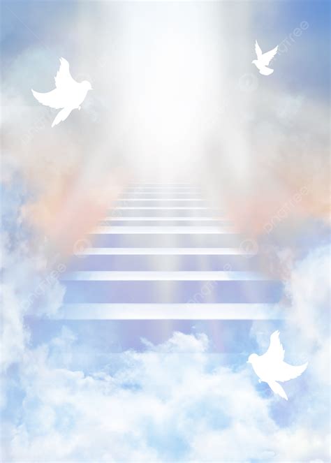 Dove Of Peace Stairway To Heaven Background Wallpaper Image For Free