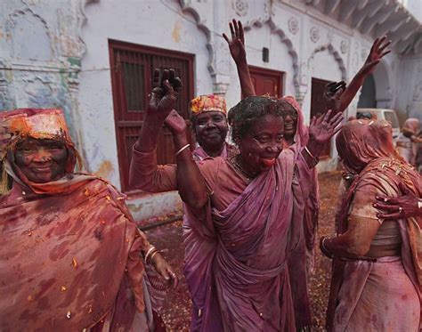 In Photos Vrindavan Widows Rang Barse Moment News