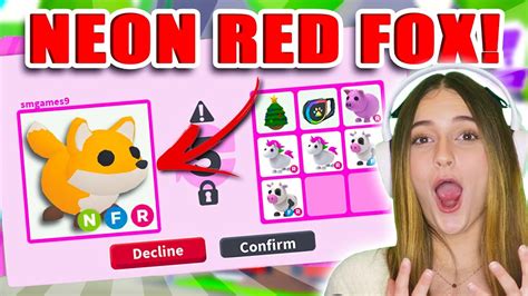 We Made A Neon Red Fox Turn Pink And Traded It For This Roblox Adopt