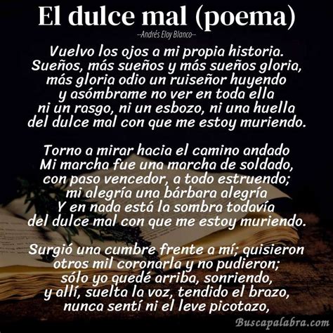 Poema El Dulce Mal Poema De Andrés Eloy Blanco Análisis Del Poema