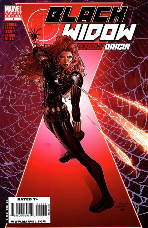 Black Widow Deadly Origin 1 Raney Variant Marvel Comic Character
