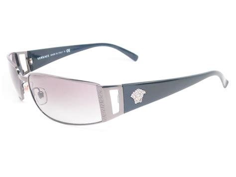 Versace Ve 2021 Gunmetal 100111 Gunmetal Sunglasses In 2020 Versace