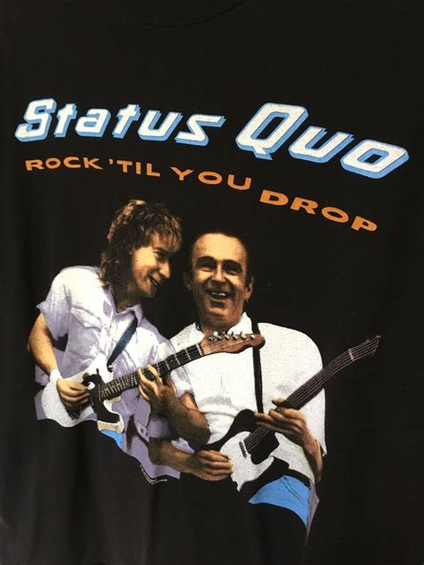 Vintage Status Quo Uk Tour 1991 Shirt Concert Rock Til You Etsy