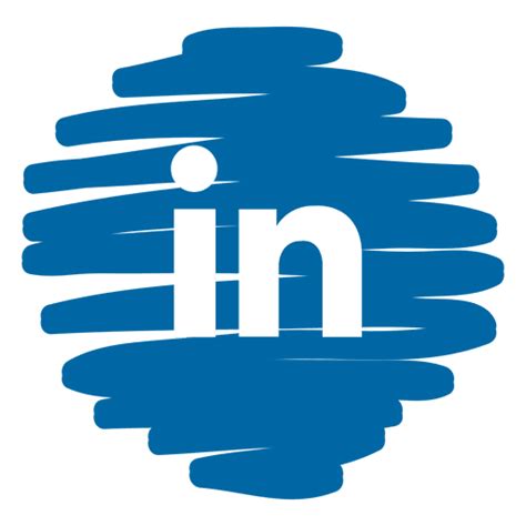 Linkedin Distorted Round Icon Transparent Png And Svg Vector File