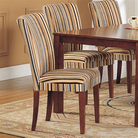 Oxford Creek Striped Upholstered Dining Chair Set Of 2 Multi Home