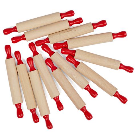 Small Retro Inspired Wood Rolling Pins Kitchen Utensils Kitchen And
