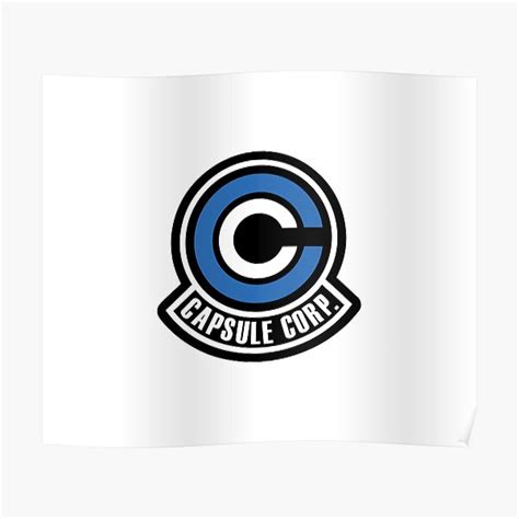Capsule Corp Logo Color Poster For Sale By Mercatus Redbubble