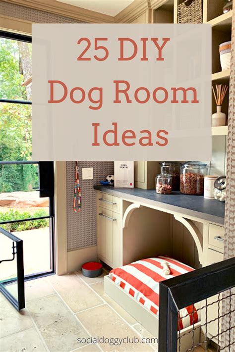 25 Diy Ideas For Dog Areas Around The House Dog Bedroom Indoor Dog