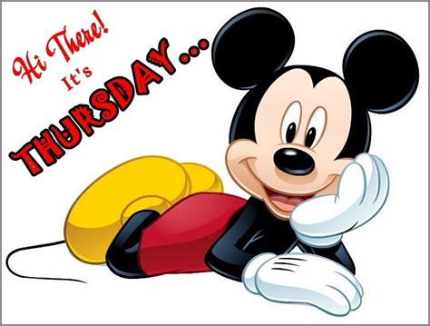 Thursday Disney Animation Art Good Morning Happy Disney Clipart