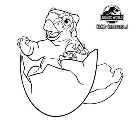 Jurassic World Camp Cretaceous Coloring Pages Netflix Dinosaur