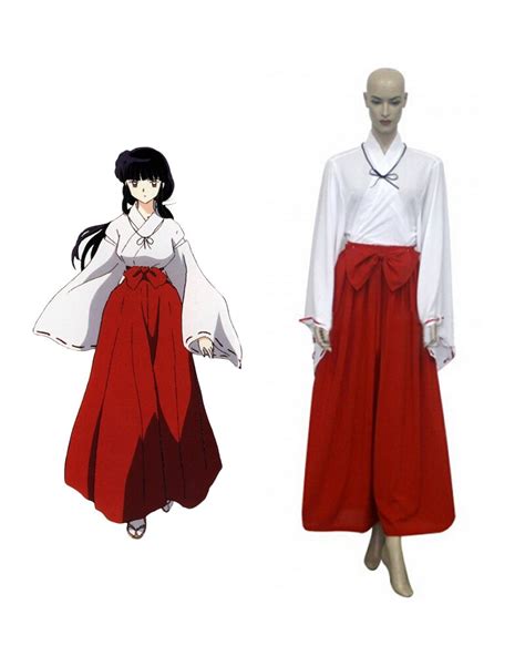 Inuyasha Kikyo Miko Kimono Cosplay Costume Custom Made In Anime