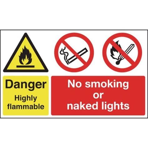 300X500mm Highly Flammable LPG No Smoking Or Naked Lights Zoro UK