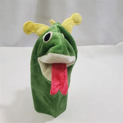 Baby Einstein Dragon Hand Puppet Plush Green Developmental Toy Kids Ii