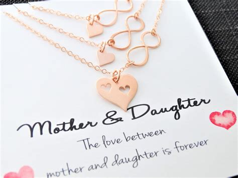 mother daughter necklace set infinity necklace mother daughter