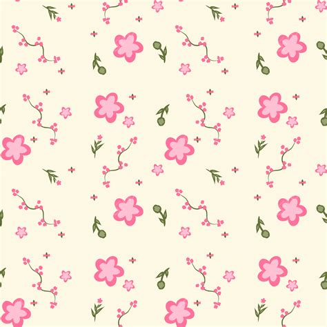 Pink Flowers Seamless Pattern Background Flower Pattern Pink Pattern