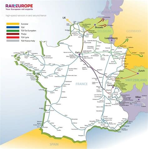 Rail Map Of France Train Route Map France Itinerary Road Trip France
