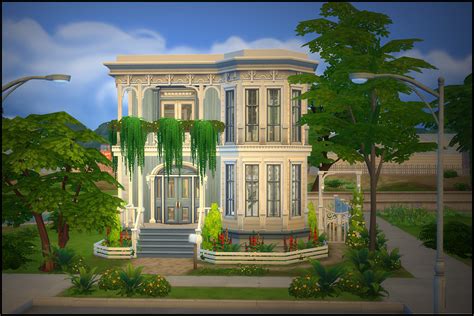 Mod The Sims Crick Cabana No Cc Sims 4 House Building Sims Free