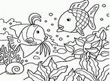 Coloring Sea Under Ocean Printable Fish Gossip Lauren sketch template