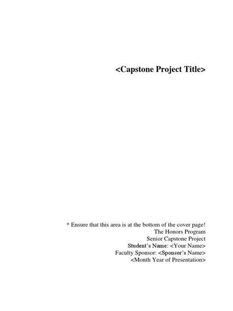 Nyack college master of business administration capstone project template capstone project template overview this document serves as a template that can be used by nyack college. Capstone Project Template | Paragraph | Abstract (Summary)