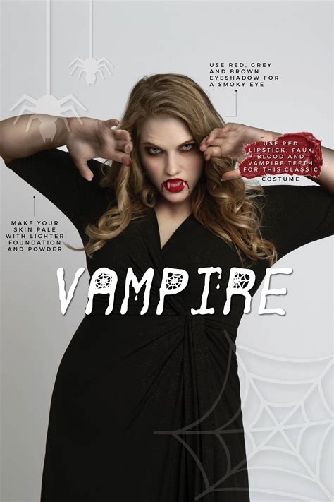 Easy Diy Halloween Costumes With Kiyonna Behind The Seams Plus Size Vampire Costume Vampire