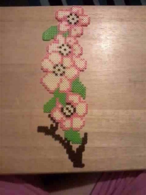 Cherry Blossom Perler Beads By Sara Swope Hama Beads Design Perler