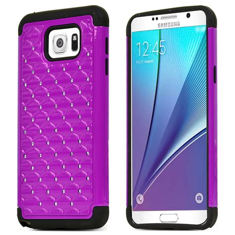 Samsung Galaxy Note 5 Holster Case Standard Purple Supreme Protection Hard Plastic Case W