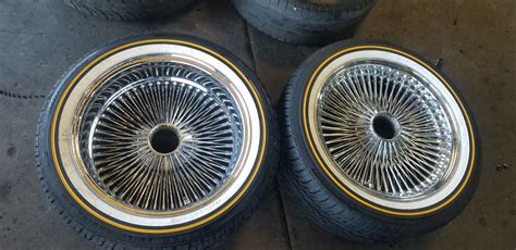 18 Staggered Set Of Daytonwire Wheels No Vogues No Mounting