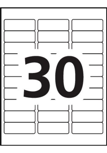 With various calendar apps in our phones and computers, sometimes we feel like we don't need a printed calendar anymore. Avery® Address Labels - 5160 - Blank - 30 labels per sheet