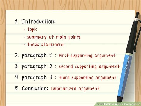 How To Write A Composition 14 Steps With Pictures Wikihow
