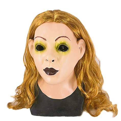 Buy Realistic Female Woman Face Sissy Latex Mask Scarlet Human Face Party Fancy Dress Costume