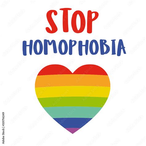 international day against homophobia postcard with a rainbow sign may 17 lgbtk concept flat