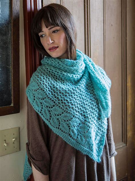 Following the gothic lace pattern, you can knit either a short cowl (wraps once around), a long cowl (wraps twice around), or a scarf. Leaf Lace Shawl - Knitting Bee