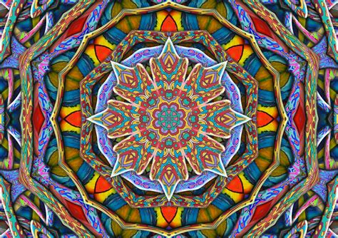 Free Images Mandala Meditation Pattern Psychedelic Art