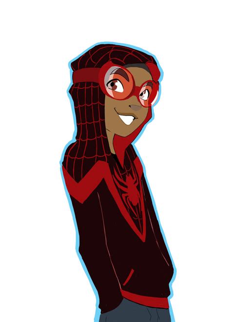 Miles Morales In A Hoodie By Actionkiddy On Deviantart