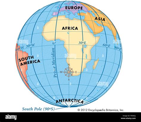 Globe Map With Longitude And Latitude Lines